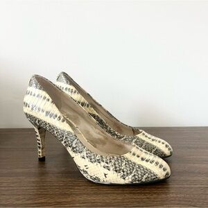 MICHAEL Michael Kors Dorothy Flex Snake Embossed Pumps Shoes Stiletto Heels 6.5